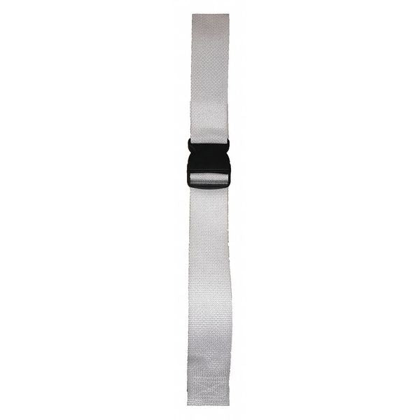Strap, White, 7 ft. L x 2-1/2