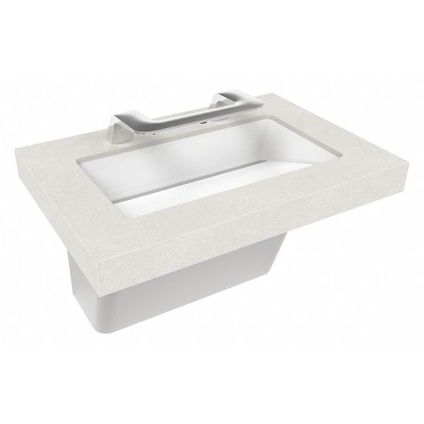 Silver Mist, Single Station Sink, Wash Fountain