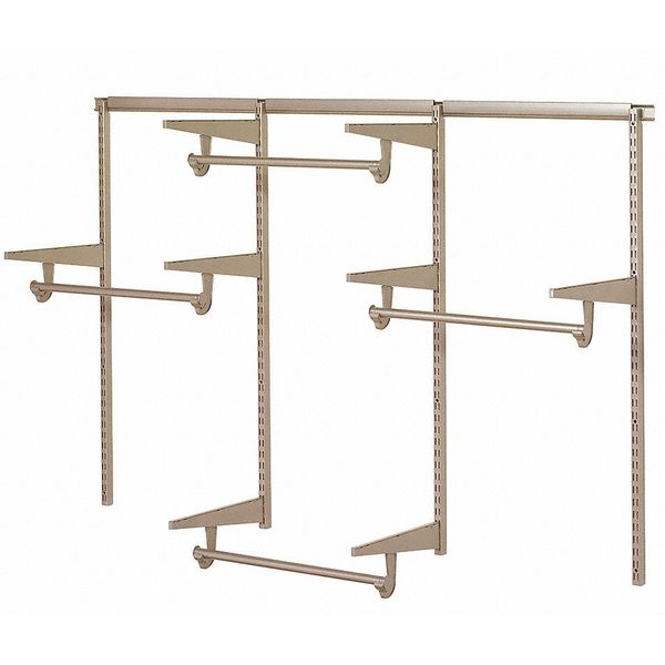 Closet Hardware Kit, Steel, 800 lb.