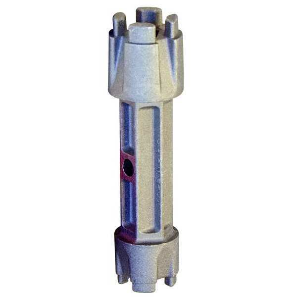 Tub Drain Wrench, M10-1.50, Stainless Steel, Stainless Steel Finish, 1 m Length