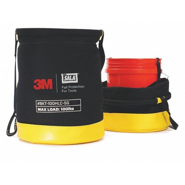 Safe Bucket Rated Hook and Loop Canvas, Canvas, Black/Yellow