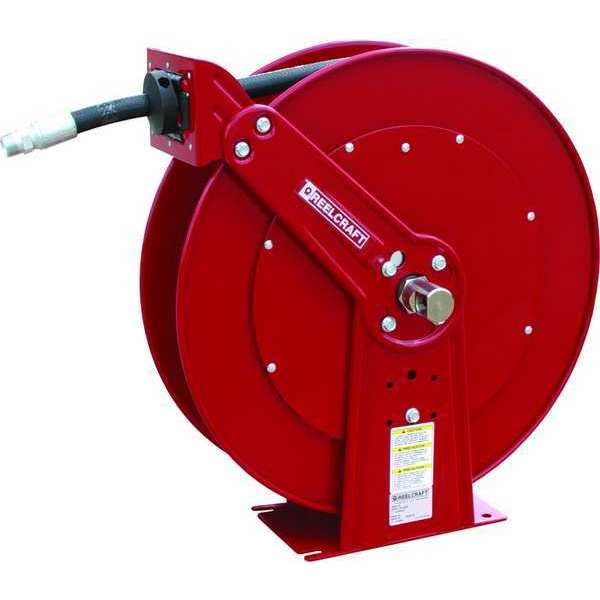 Spring Return Hose Reel, 1/2 in Hose Dia., 100 ft Length, 2,000 psi