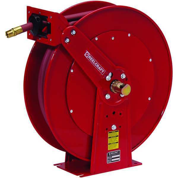 Spring Return Hose Reel, 3/4 in Hose Dia., 50 ft Length, 250 psi