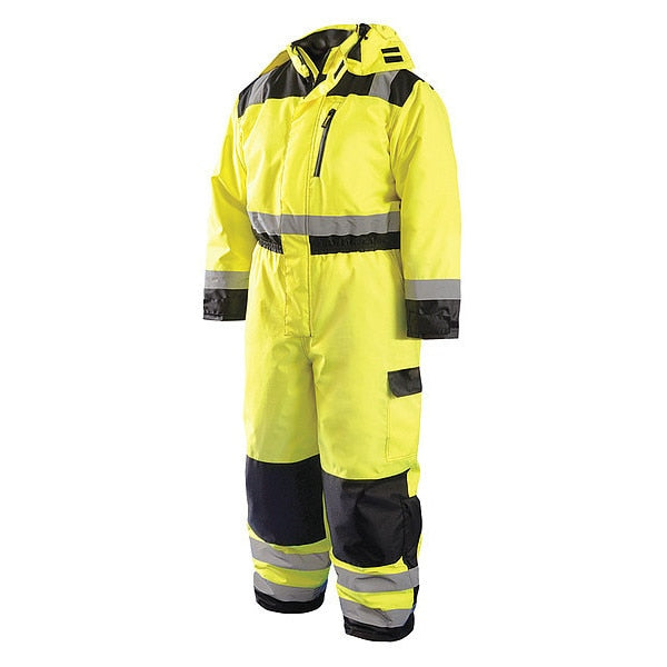 Coverall, Unisex, 5XL, Yellow, Polyester