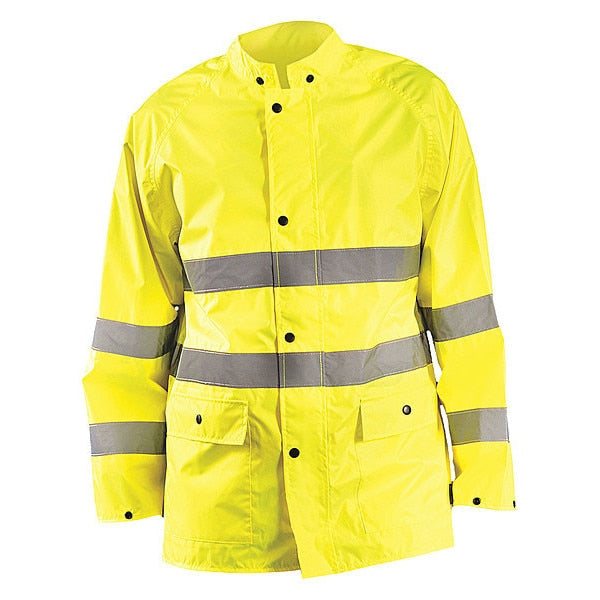 Jacket, Yellow, Polyester, S, Fits Chest 48