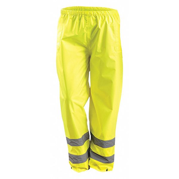 Rain Pants, Yellow, M, Fits Waist 36 to 38