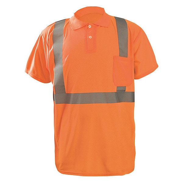Polo Shirt, 2XL, ANSI Class 2