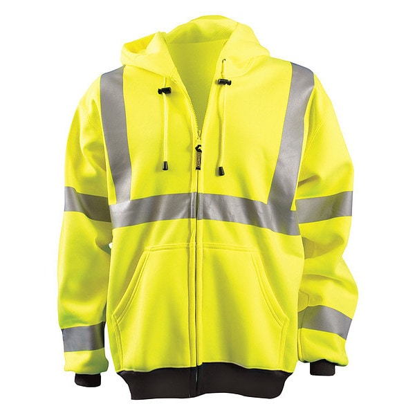 Hooded Sweatshirt, S, ANSI Class 3