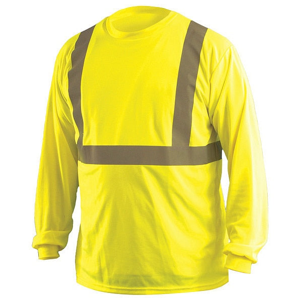 Long Sleeve T-Shirt, S, ANSI Class 2