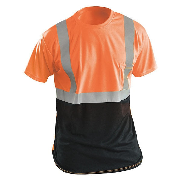 Long Sleeve T-Shirt, L, ANSI Class 2