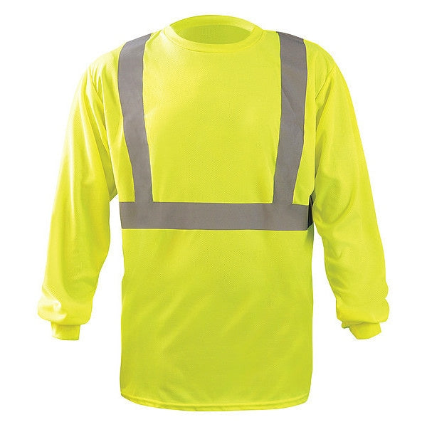 Long Sleeve T-Shirt, 5XL, ANSI Class 2