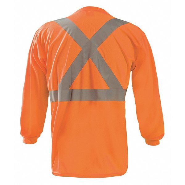 Long Sleeve T-Shirt, XL, ANSI Class 2