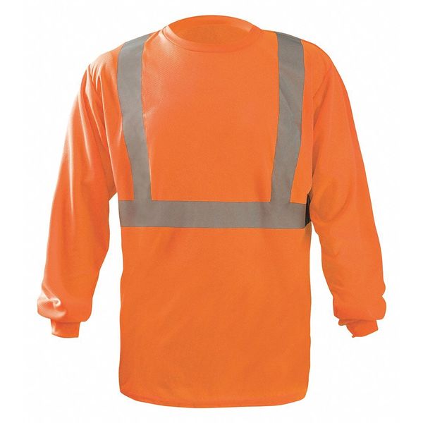 Long Sleeve T-Shirt, 4XL, ANSI Class 2