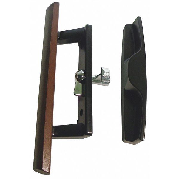 Handle Set, Wood/Zinc, 8-1/2