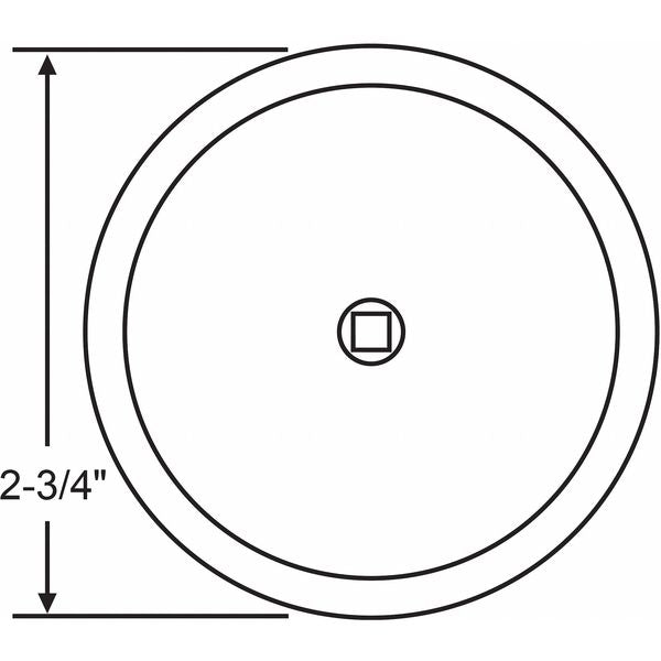 Back Plate, 2-3/4