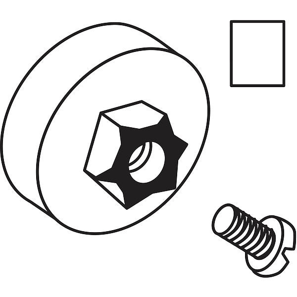 Door Roller, Nylon, 3/4