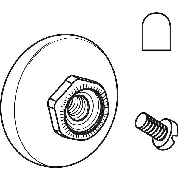 Door Roller, Nylon, 7/8