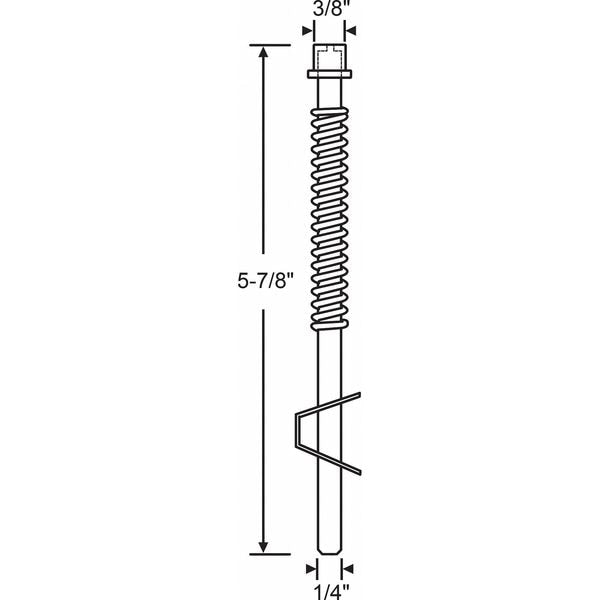 Door Pin, Steel, 5-7/8