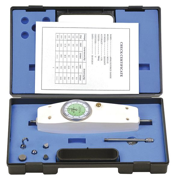 Mechanical Force Gauge, Analog, 489N