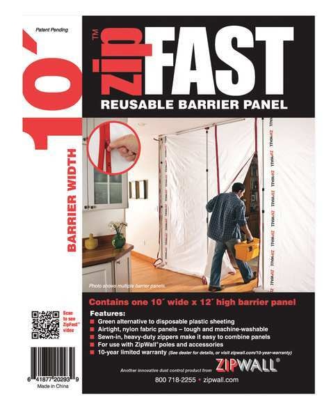 Barrier Panel, 10ftLx12ftH, White