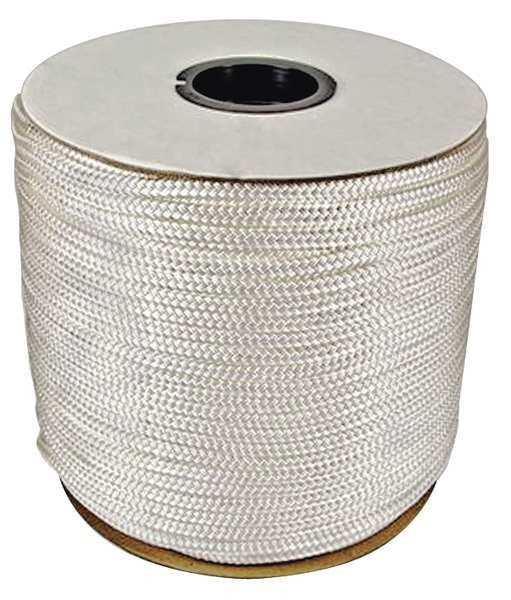 Rope, 600ft, Wht, 450lb., Nylon