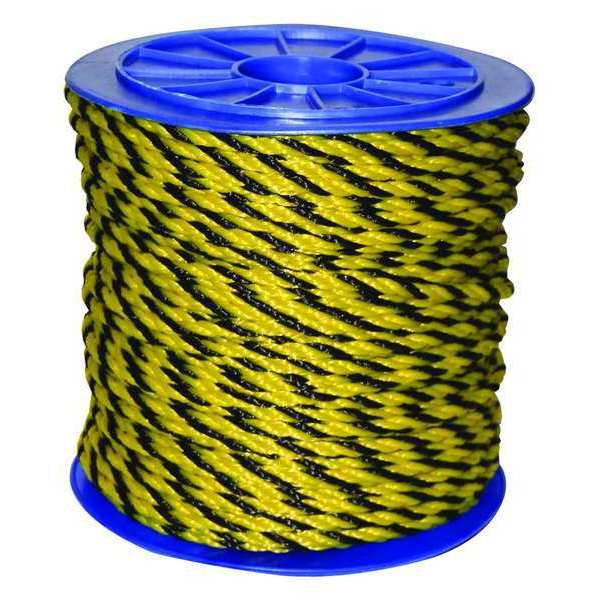 Rope, 600ft, Blk/Yllw, Polyprpylne