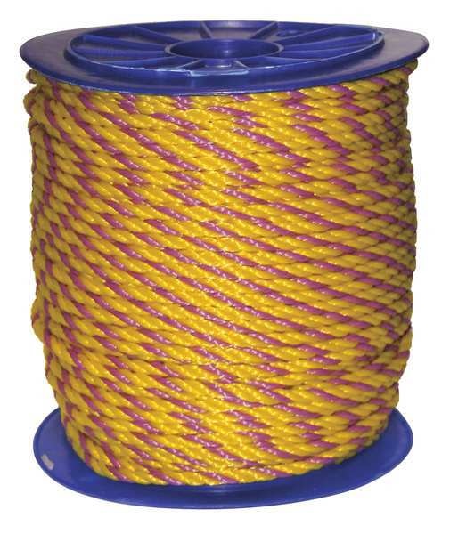 Rope, 600ft, Mgnta/Yllw, 160lb., Polyprpylne