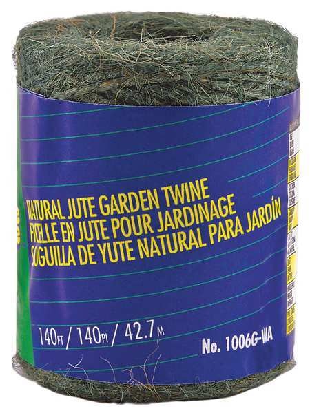 Rope, 140ft, Grn, 1lb., Jute