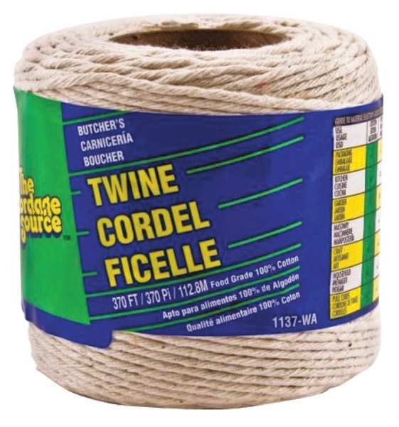 Rope, 370 ft., White, Cotton