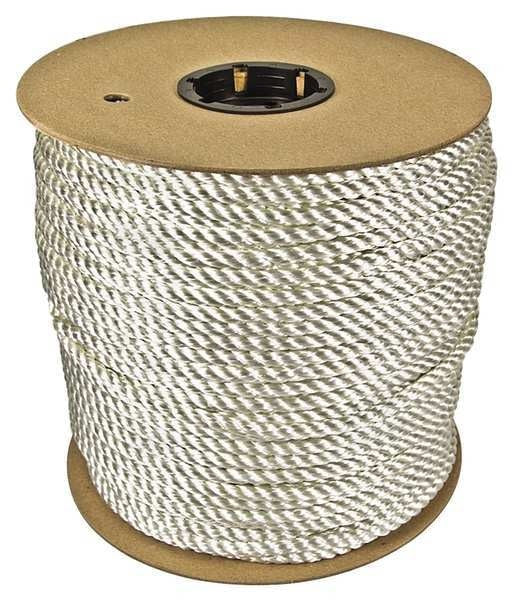 Rope, 600ft, Wht, 1200lb., Nylon