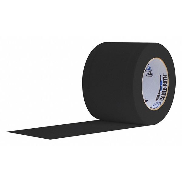 Cable Path, 30 yd. L, Black, 4 in. W