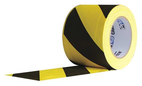 Cable Path, 6 in.W, Yellow/Black Stripes