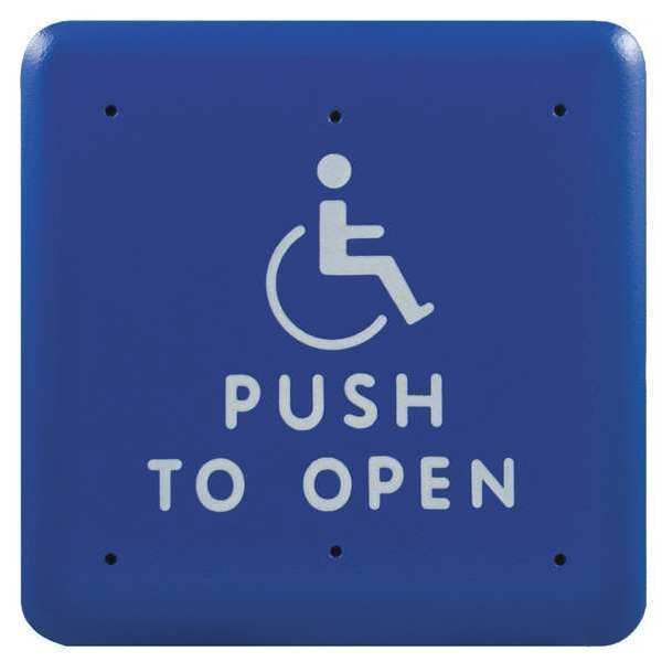 Push to Exit Button, Square, 4-1/2in.