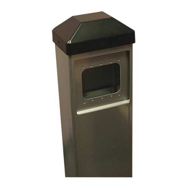 Bollard, Plastic, Surface Mount, Bronze