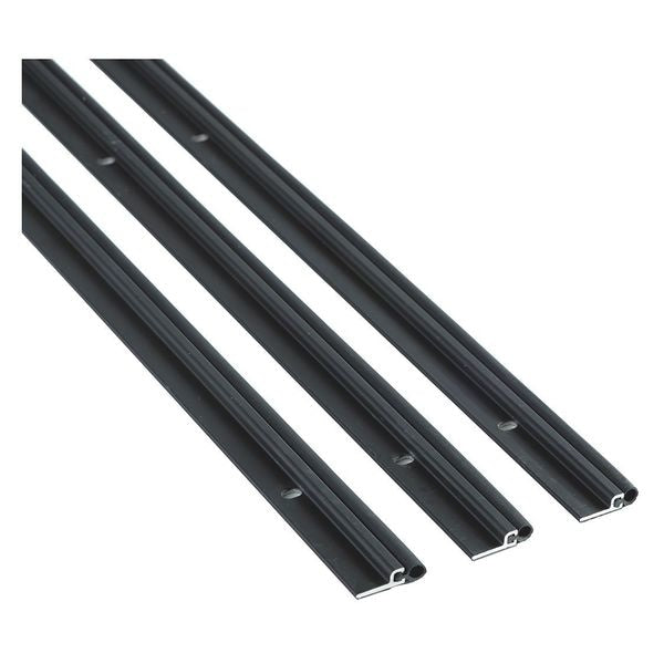 Weatherstrip, 3/16in., Vinyl, Black