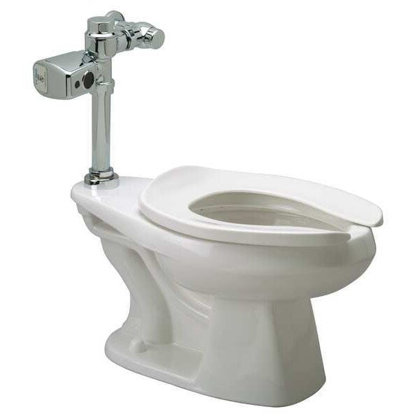 Flush Valve Toilet, 1.28 gpf, Flush Valve, Floor Mount, Elongated, White