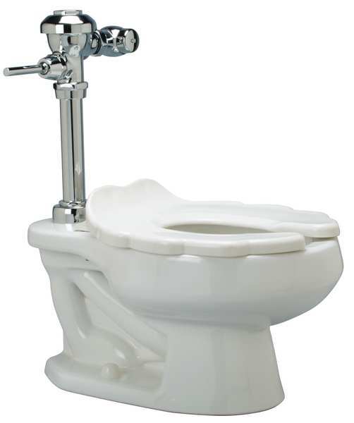 Child Flush Valve Toilet, 1.28 gpf, Flush Valve, Floor Mount, Elongated, White