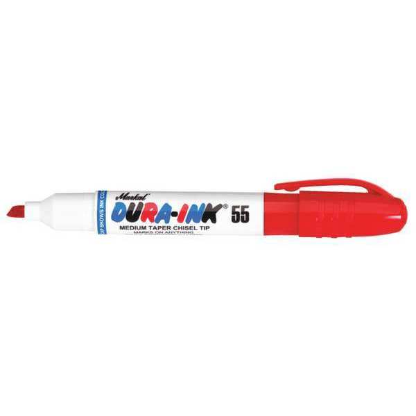 Permanent Marker, Chisel Tip, Red