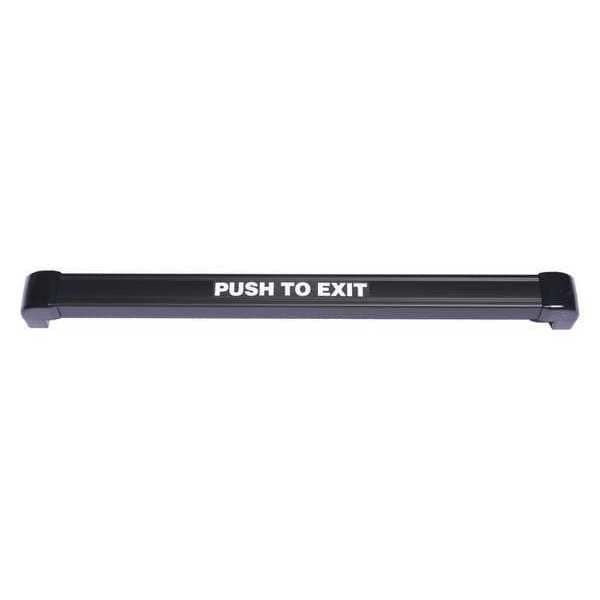 Push to Exit Bar, 48 in.W, NoRelease, Black