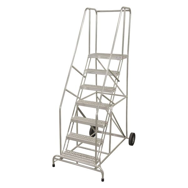 100 in H Aluminum Wheelbarrow Ladder, 7 Steps