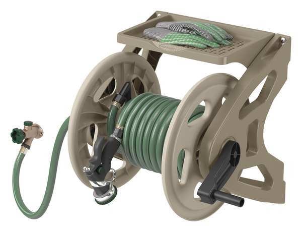 Wall Mount Hose Reel, 15 in. dia