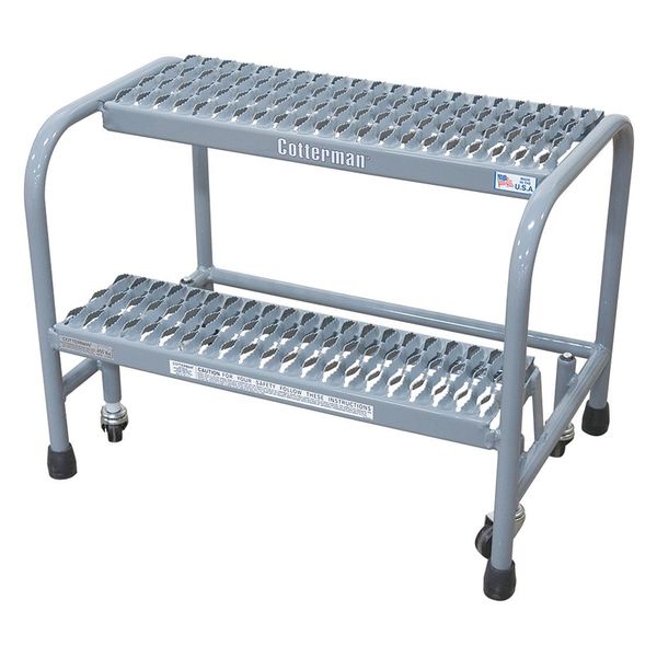 20 in H Steel Rolling Step, 2 Steps