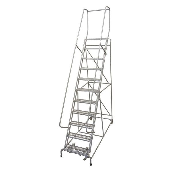162 in H Steel Rolling Ladder, 12 Steps