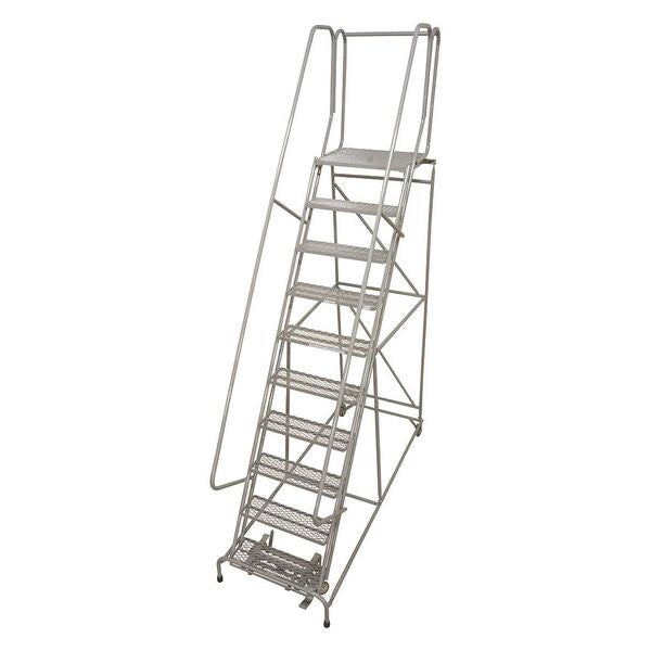 162 in H Steel Rolling Ladder, 12 Steps