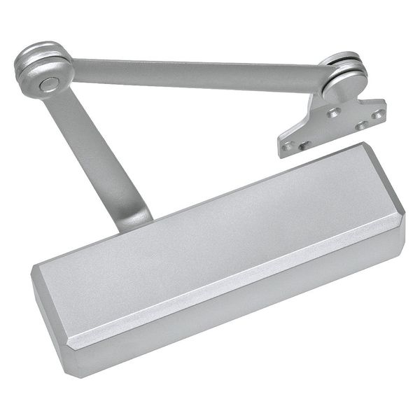 Manual Hydraulic Stanley QDC 100 Door Closer Extra Heavy Duty Interior and Exterior, Silver