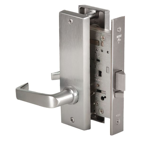 Mortise Lockset, Lever, 45H, 45H Escutcheon, Store, Mech.