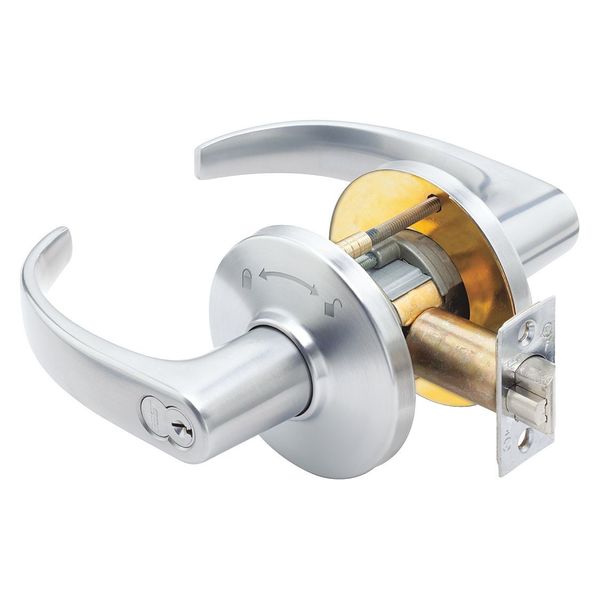 Lever Lockset, Mechanical, Intruder, Grd. 2