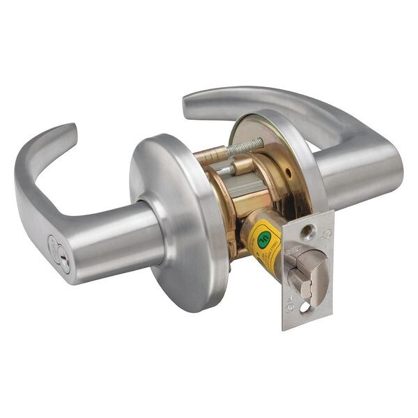 Lever Lockset, Mechanical, Passage, Grd. 2
