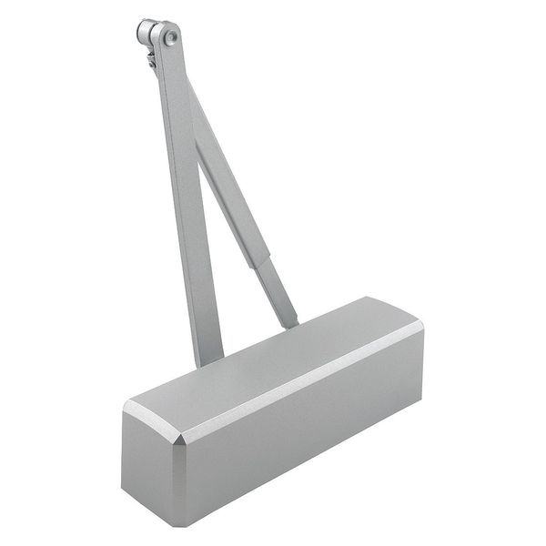 Manual Hydraulic Stanley QDC 300 Door Closer Standard Duty Interior and Exterior, Silver