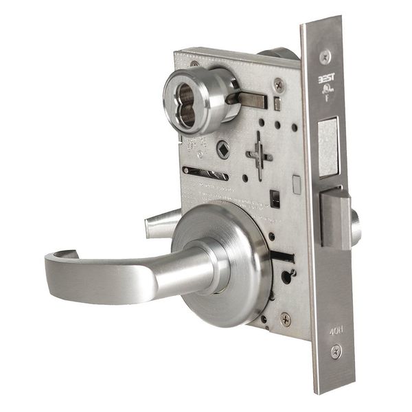 Mortise Lockset, Lever, 45H, 45H Escutcheon, Intruder, Mech.